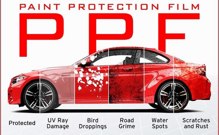 Vehicle with paint protection film applied at Perfection Autospa in Dublin, Ohio
