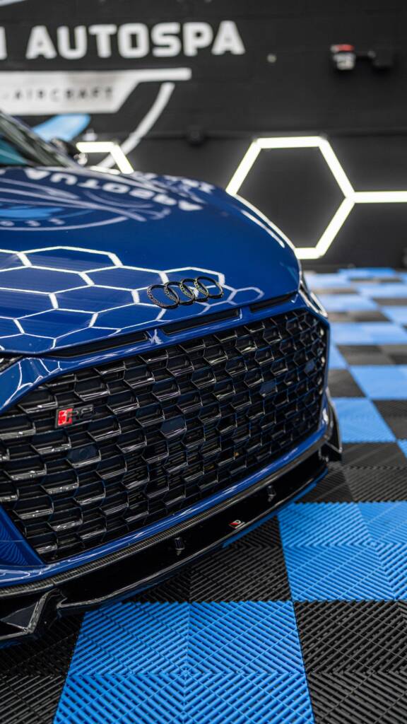 Paint protection film applied to a vehicle at Perfection Autospa in Dublin, Ohio