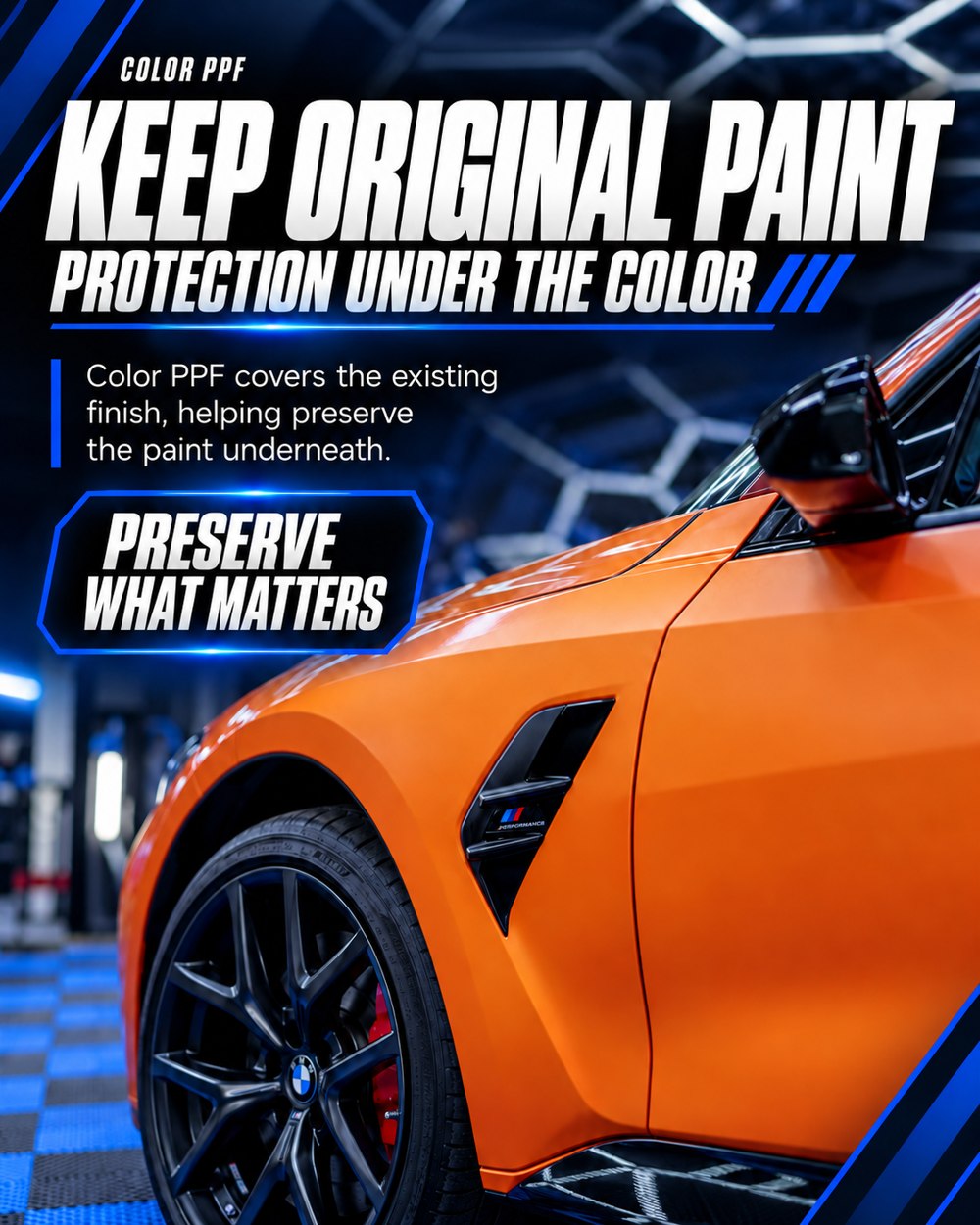 Keep original paint: protection under the color