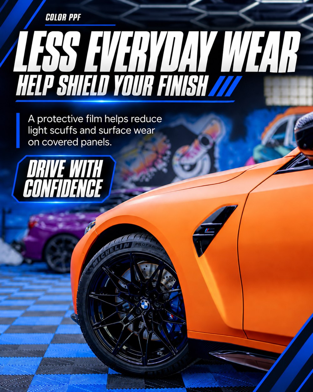 Less everyday wear: help shield your finish